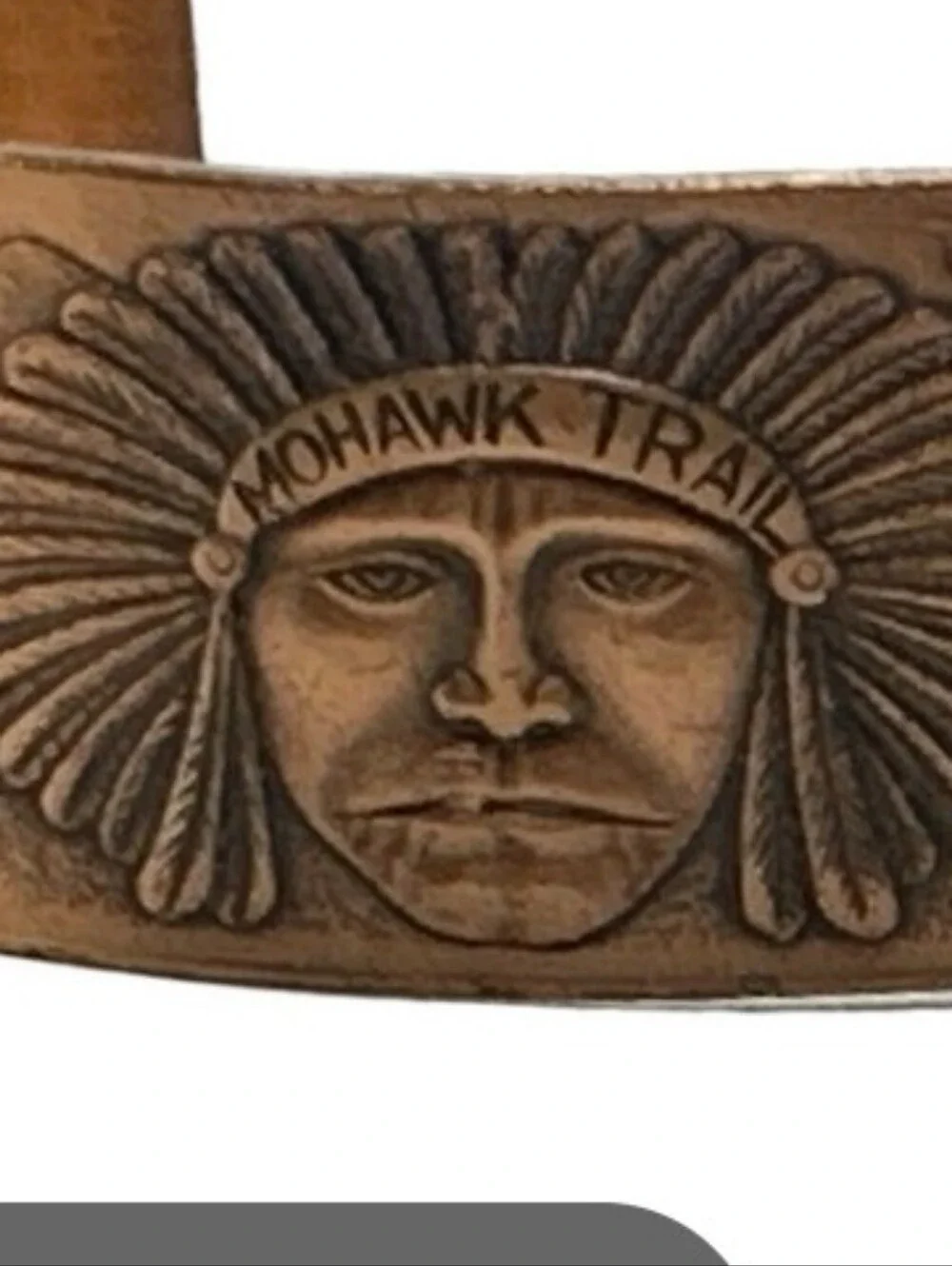 Tony Hawk Copper Tone Embossed Cuff Bracelet - Copper Brown. Vintage